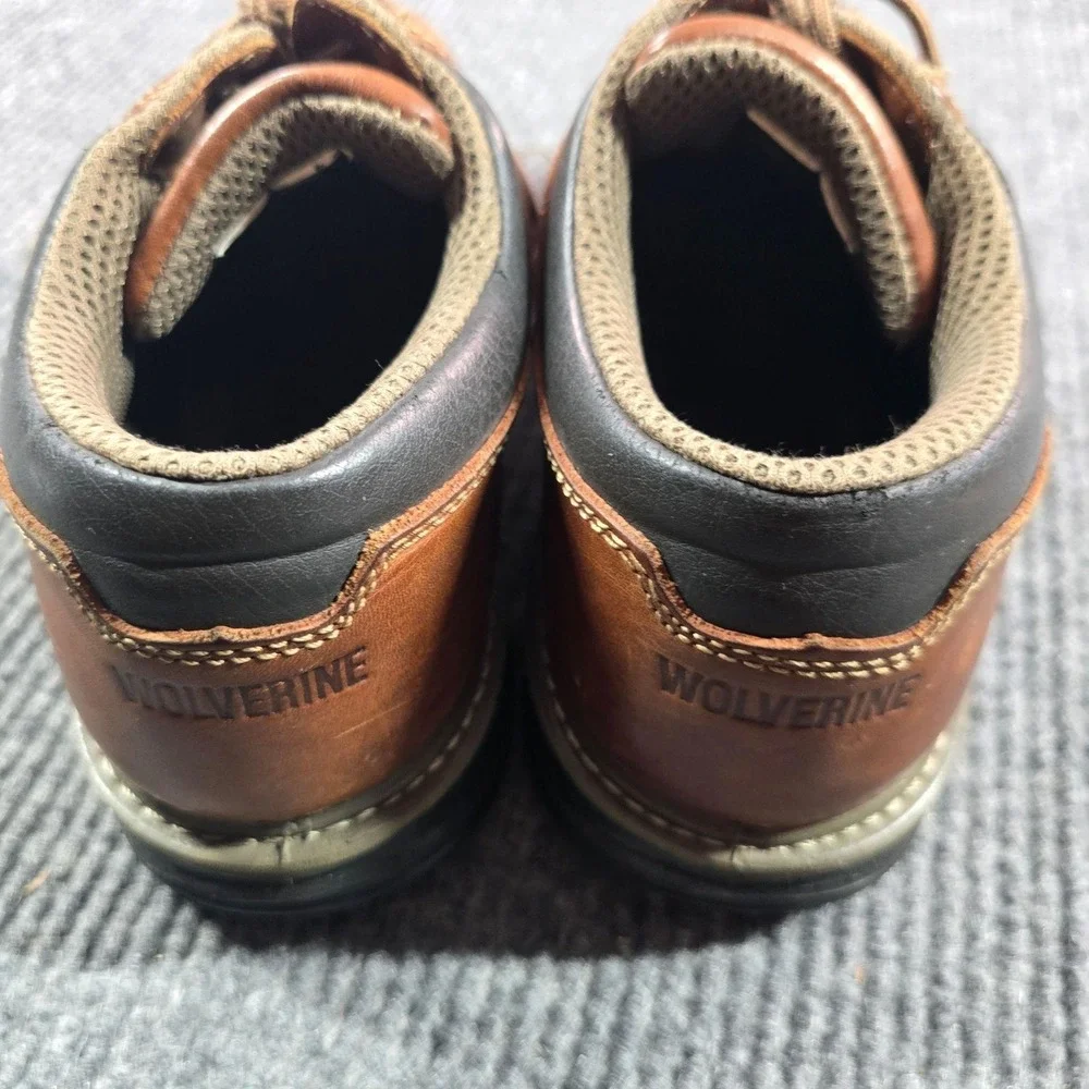 Wolverine Oxford Shoe Mens 11 Raider MultiShox Steel Toe Work Brown W04816